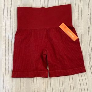 target red biker shorts